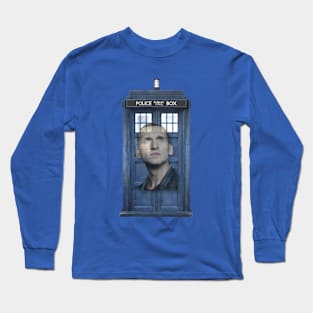 Nine and his TARDIS Long Sleeve T-Shirt